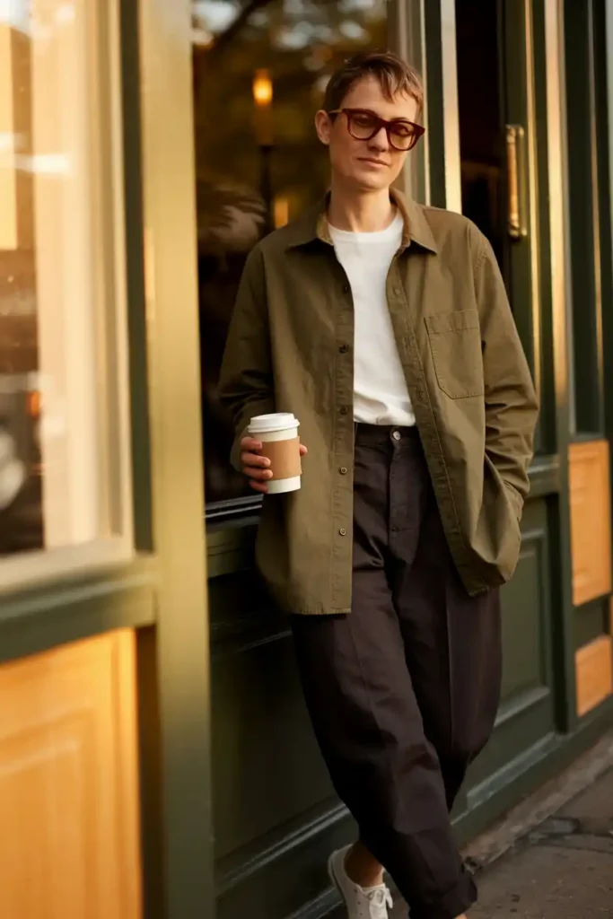 Vintage Browline Frames With a Smart Casual Weekend Look