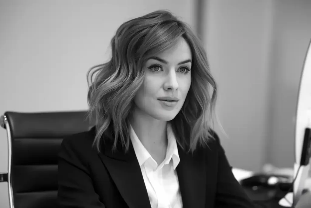 Wavy Haircuts With Layers for the Office