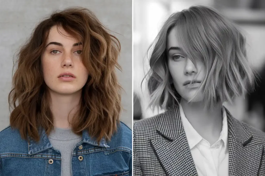 When to Go Shorter: Cutting a Layered Wavy Bob