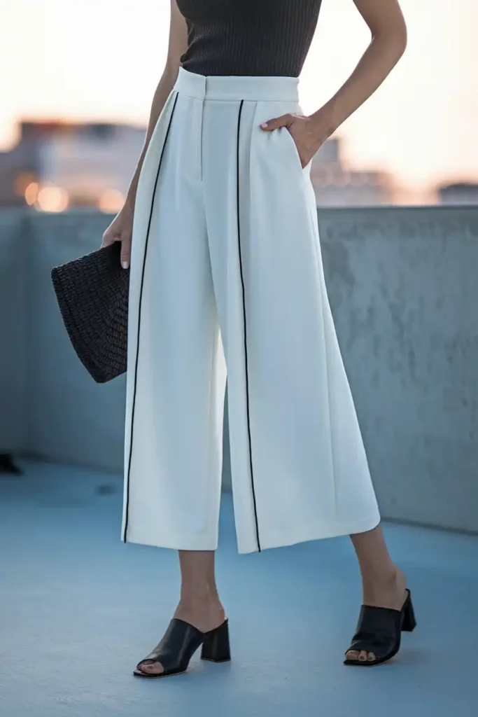 Wide-Leg Capri Pants: How to Style Them Without Losing Shape