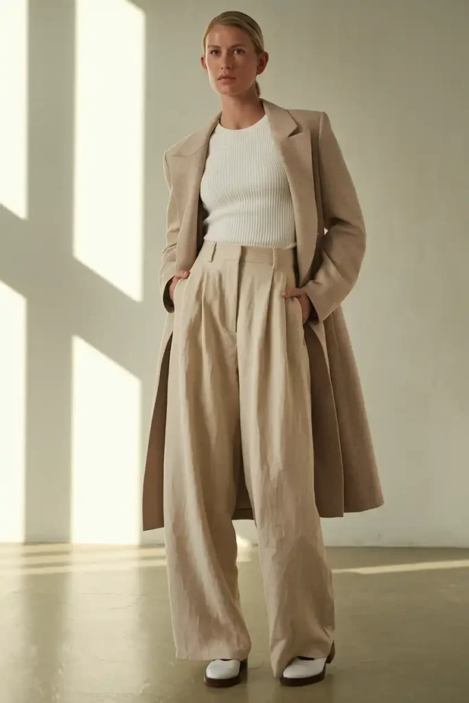 Wide-Leg Linen Trousers and a Fitted Tank