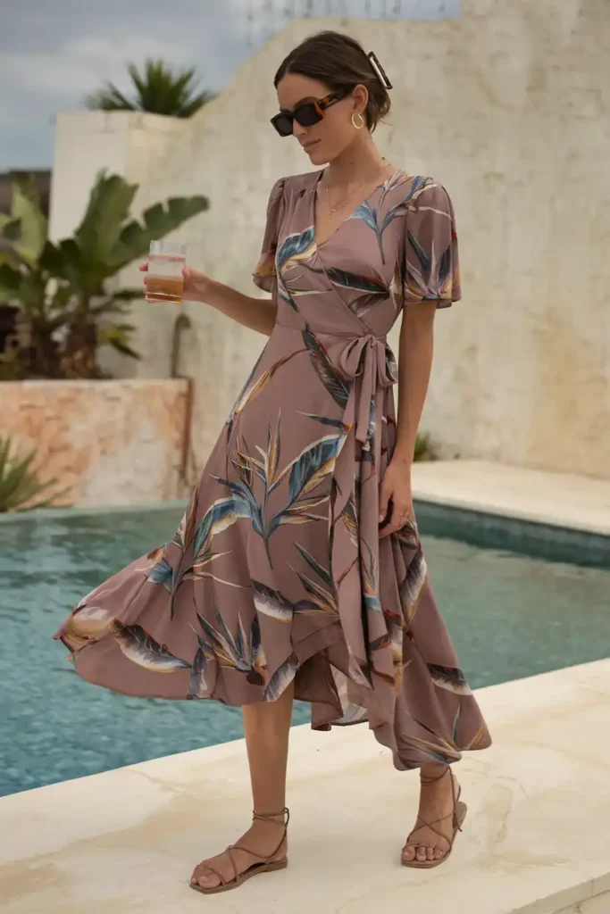 Wrap Dresses in Vintage-Inspired Bird of Paradise Prints