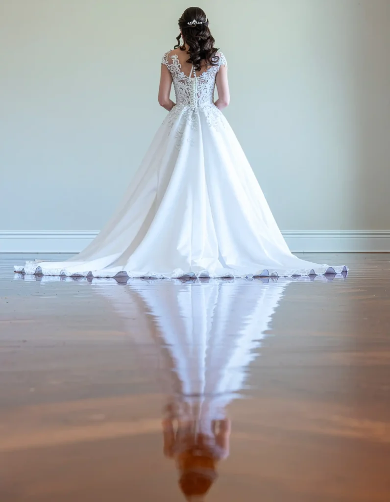 A Long Train on Marble or Hardwood Floors