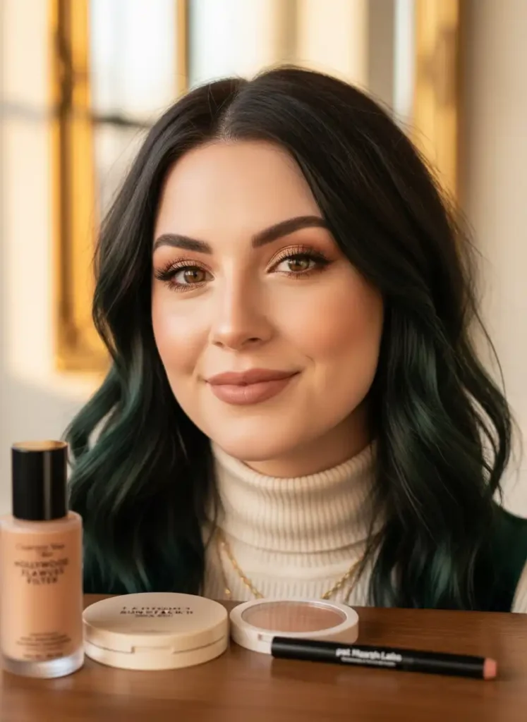 A Warm Glam Makeup Look for Light Skin Tones