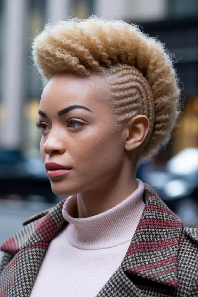 Afro Puff With Defined Edges