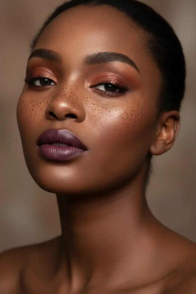 Black Model Makeup: Freckles as a Signature Detail