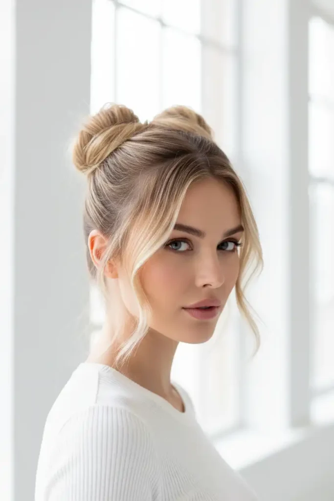 Blonde Styles That Make Space Buns Look Polished and Modern