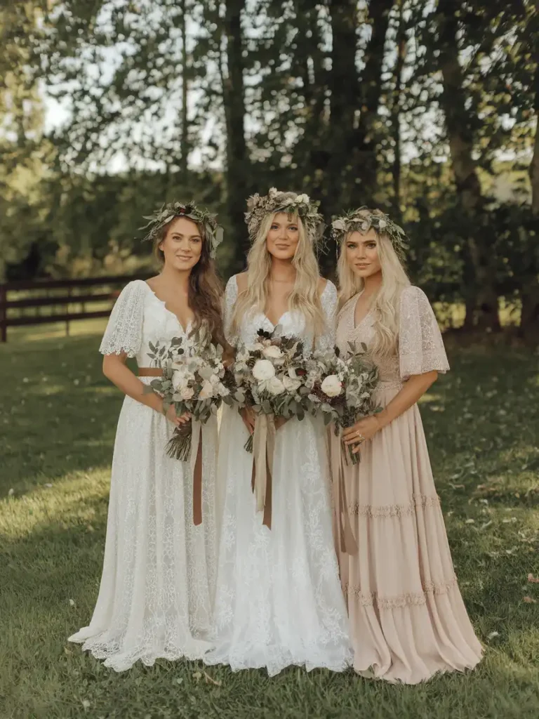 Boho Wedding Dress Trends in Color: Beyond Ivory and White
