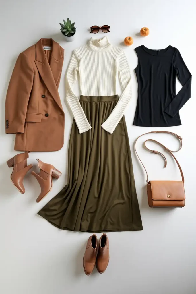 Building a Fall Capsule Around Your Maxi Skirt