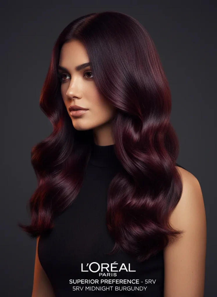 Burgundy and Wine Shades: A Dark Hair Favorite