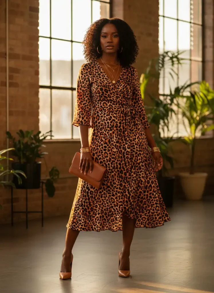 Cheetah Print Outfit for Black Women: Richly Toned, Fully Intentional