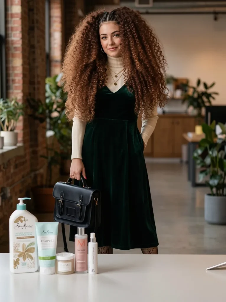 Chestnut Light Brown Hair on Kinky Textures