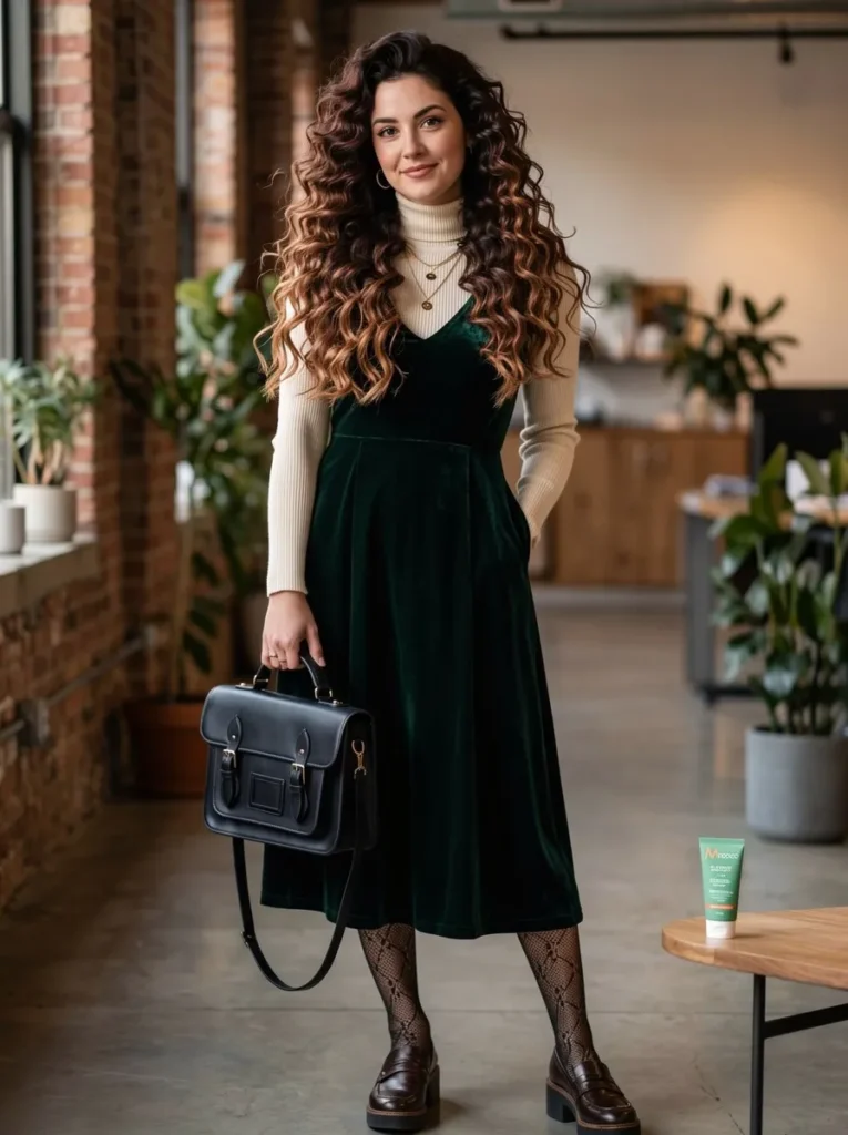 Chocolate and Caramel Hair Color on Type 3 Curls