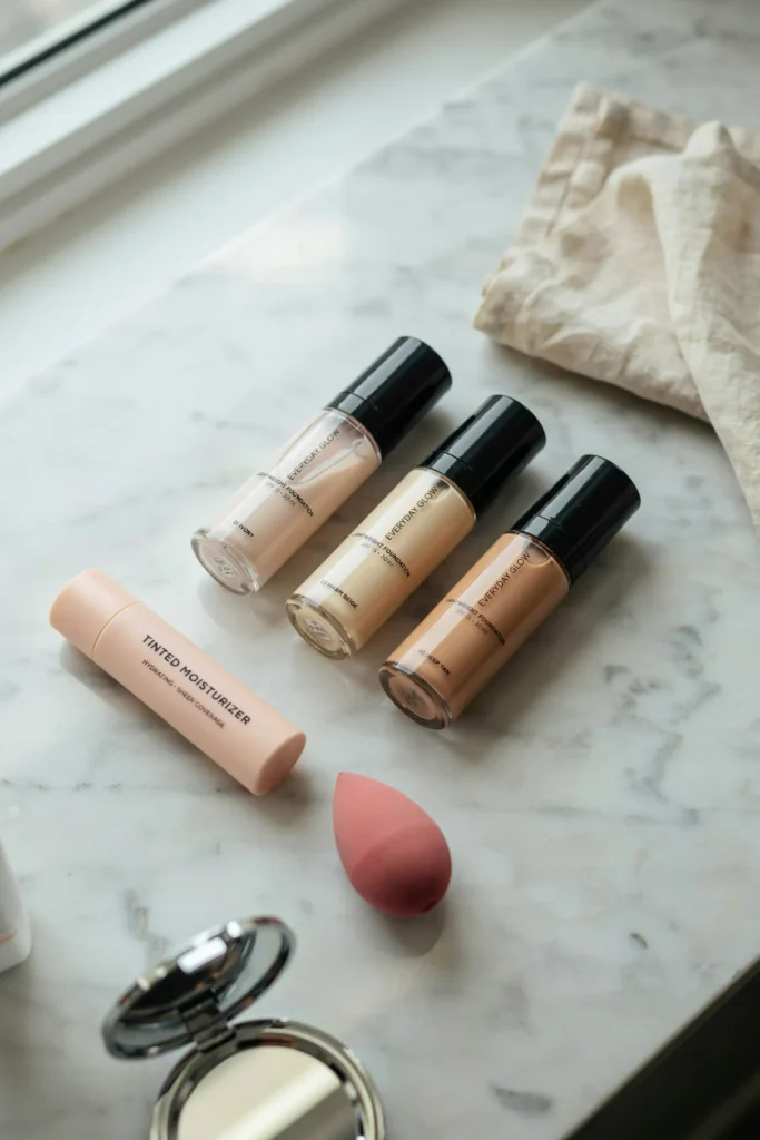 Choose a Lightweight Foundation or Tinted Moisturizer