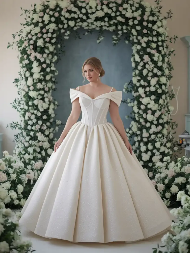 Cinderella Wedding Dress Inspiration for Plus-Size Brides