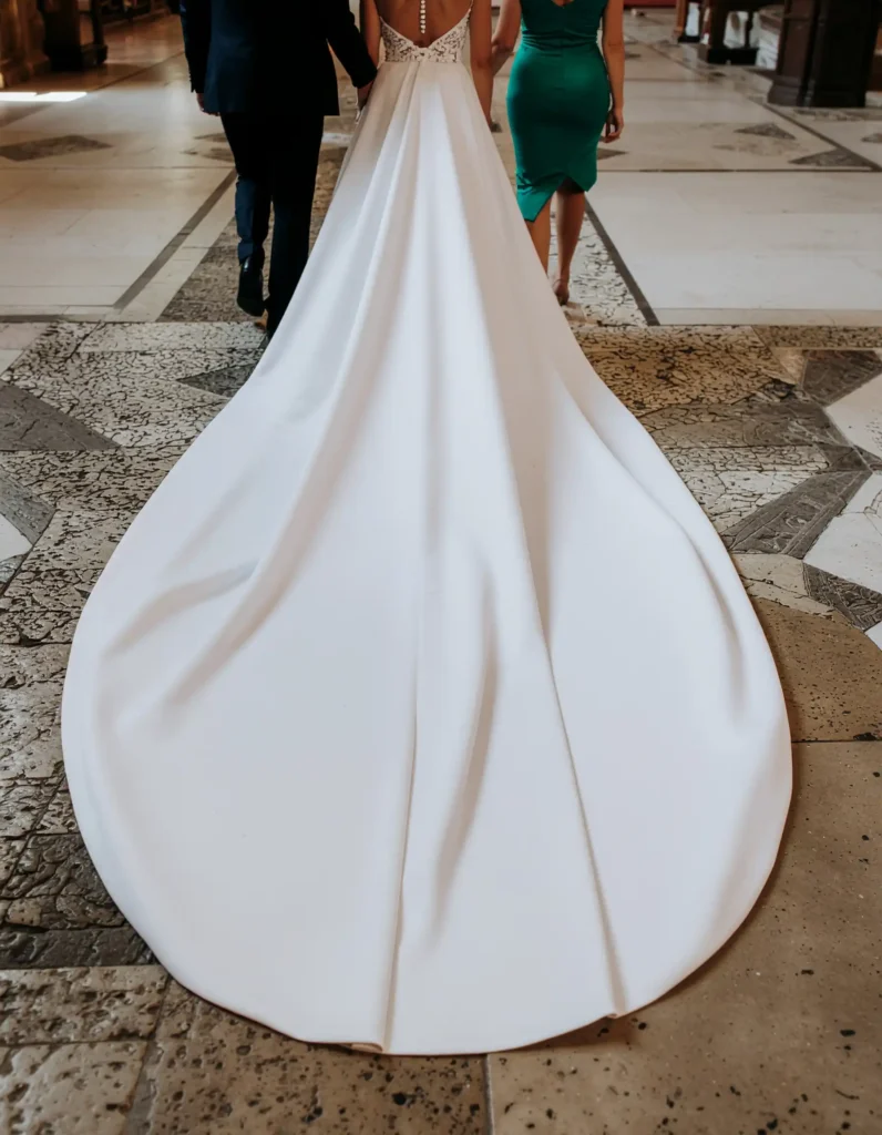 Cinderella Wedding Dress With a Cathedral Train