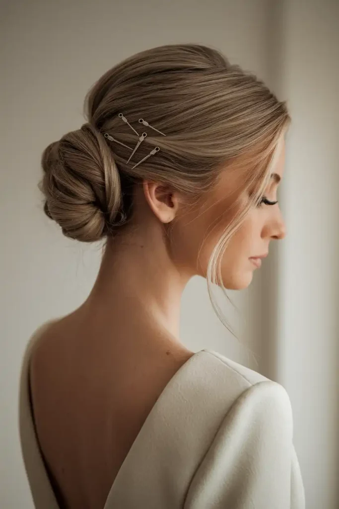 Classic French Twist for Medium-Length Hair