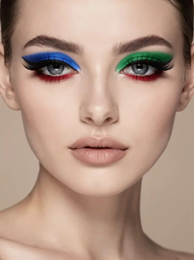 Colorful Eyeshadow Looks With a Dramatic Wing