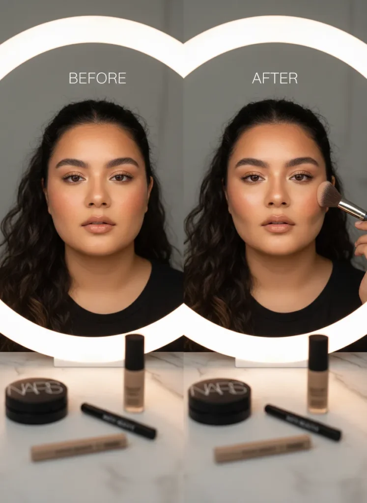 Contour Placement That Works for Round Face Shapes