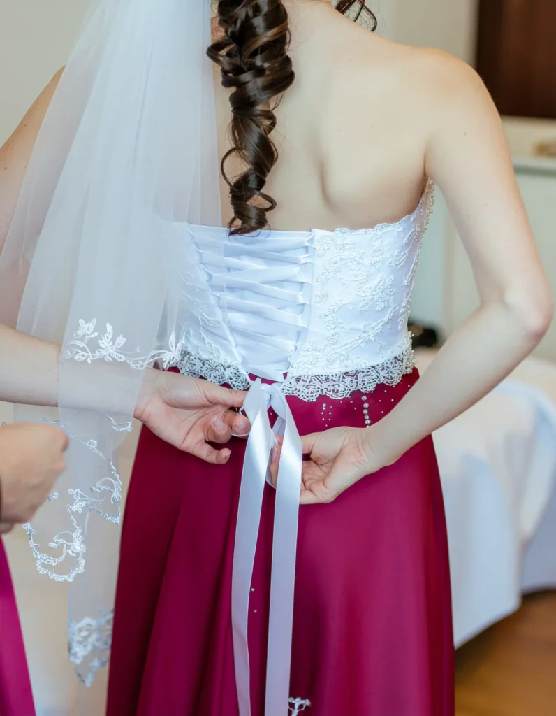 Corset Back Lacing in Full Detail