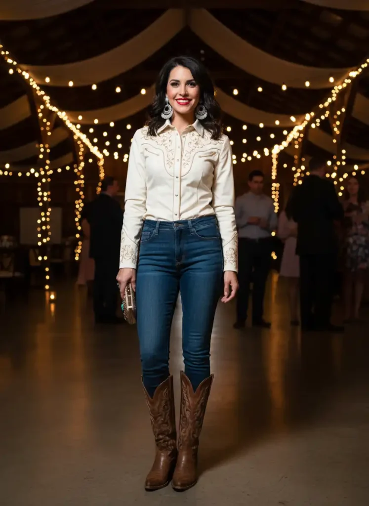 Country Western Outfits for Women Headed to a Party