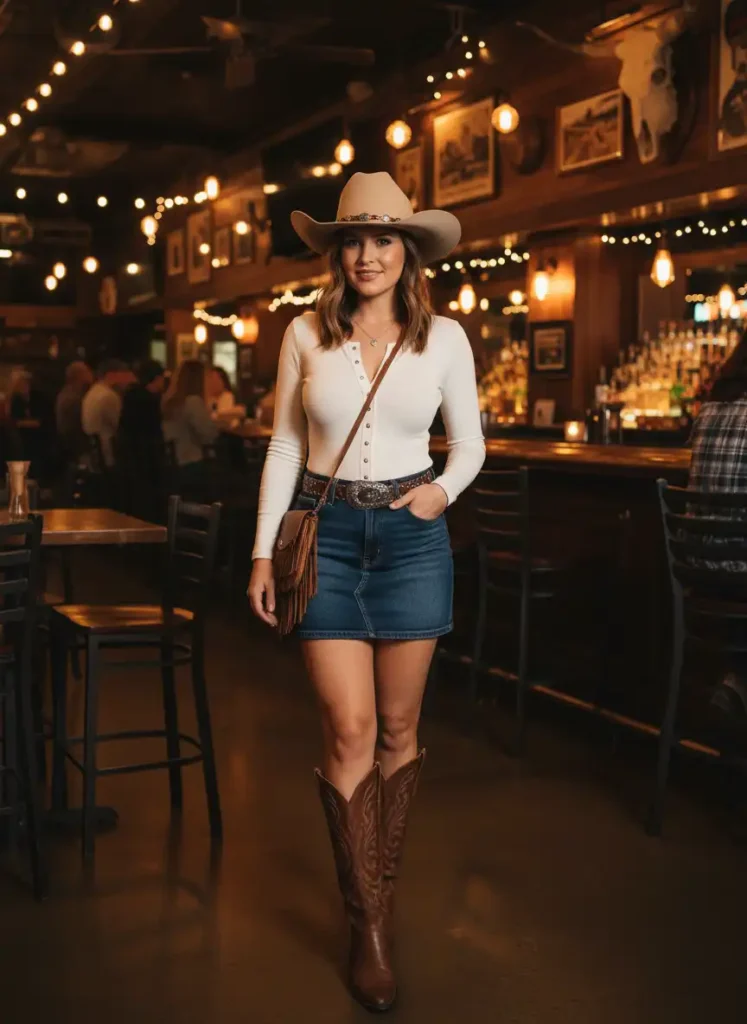 Cowboy Outfit for Women Going to a Country Bar or Dance Night