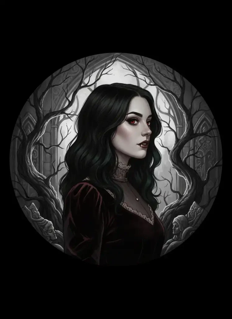 Dark Art Profile Picture Inspired by Gothic Illustration