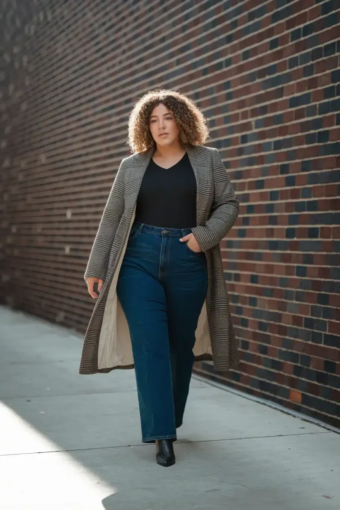 Dark Wash Denim That Streamlines the Lower Body