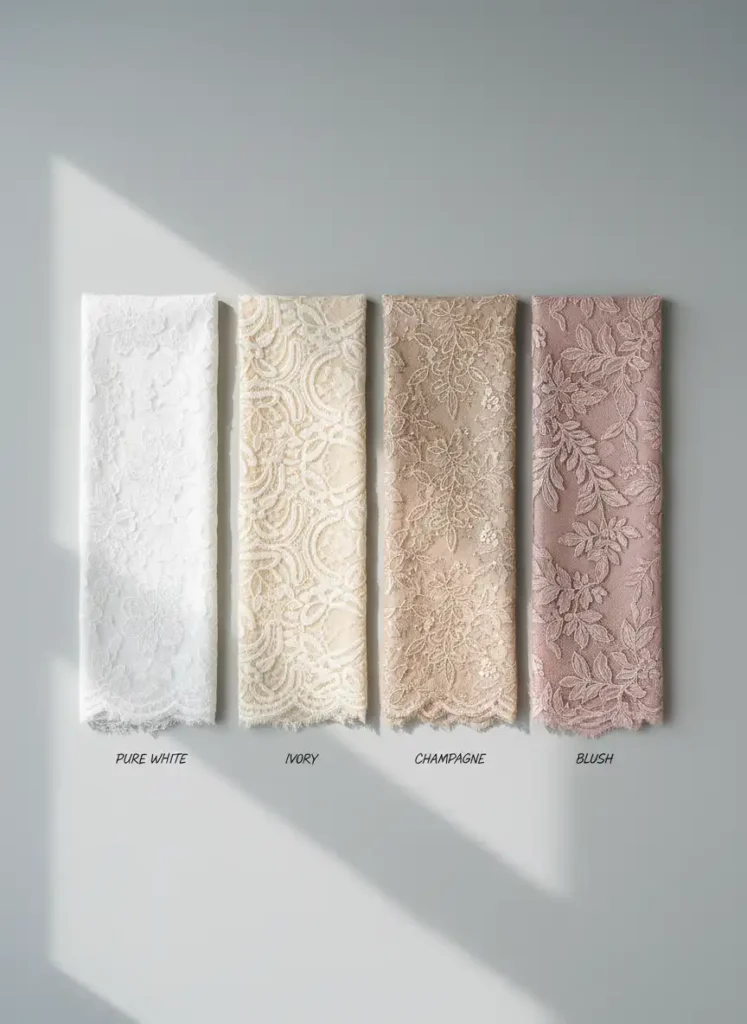 Different Shades of White: Choosing the Right Tone for Your Lace Gown