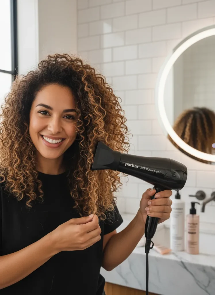 Diffusing Color-Treated Curls Without Fading Them Fast