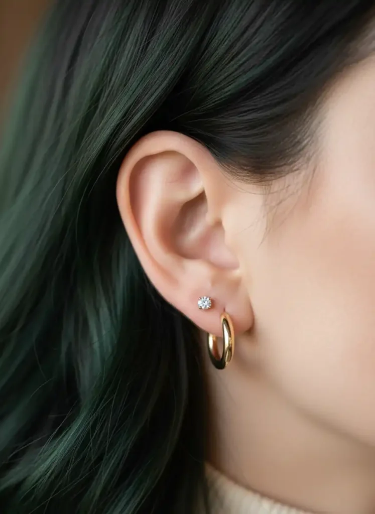 Ear Stacking Ideas for People with Only Two Piercings