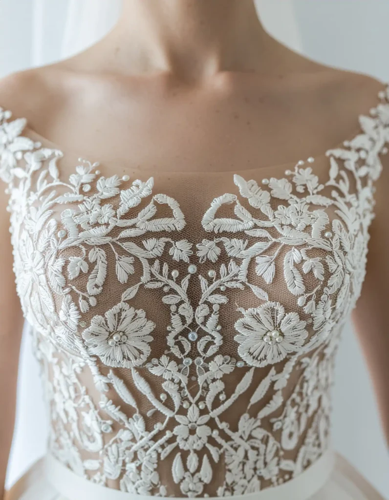Embroidery and Floral Applique as Statement Details