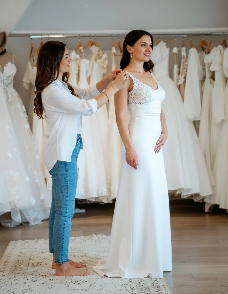 Fit and Alterations for Outdoor Ceremony Comfort