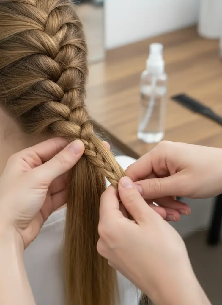 Fixing a Lumpy or Uneven Braid on Slippery Hair