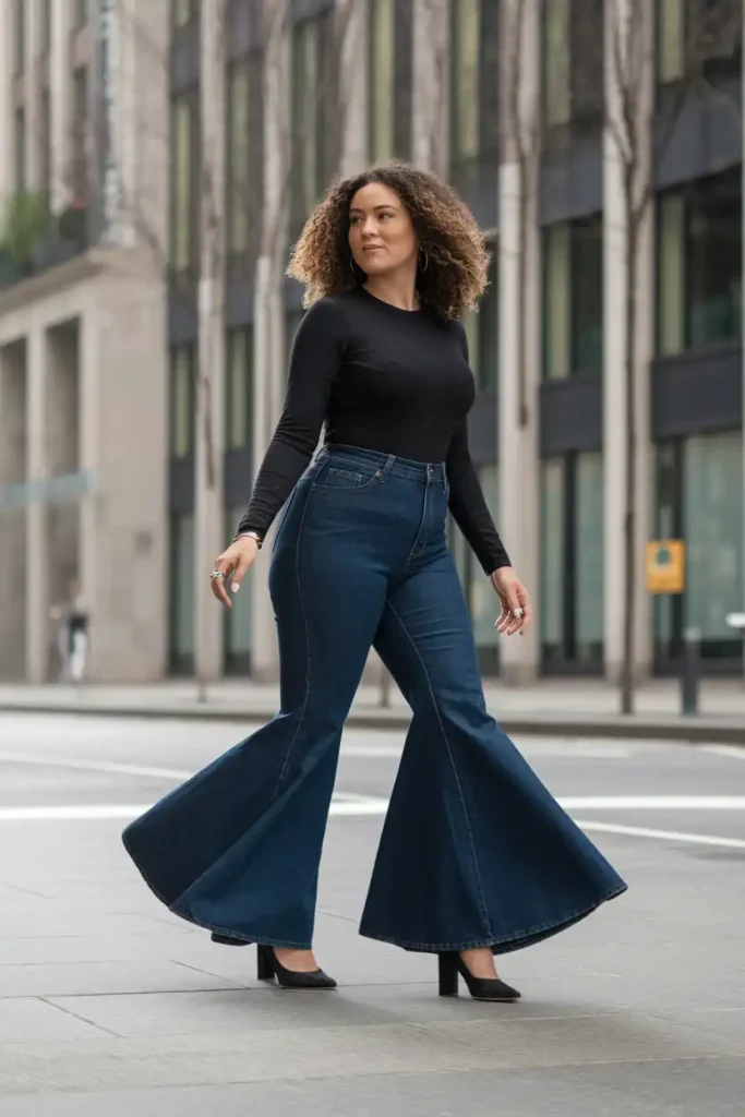 Flare Jeans That Balance Curves and Add Height