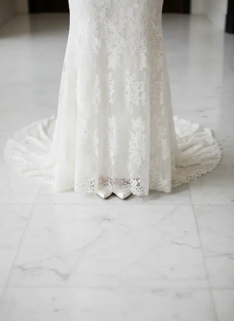 Floor Length Wedding Dress: Getting the Hem Detail Right
