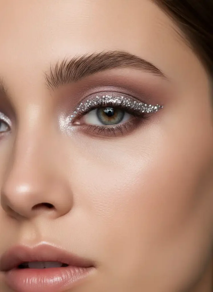 Glitter Liner With a Simple Color Base