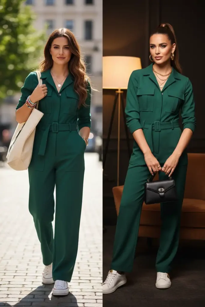 Green Jumpsuit Styles That Transition Easily from Day to Evening
