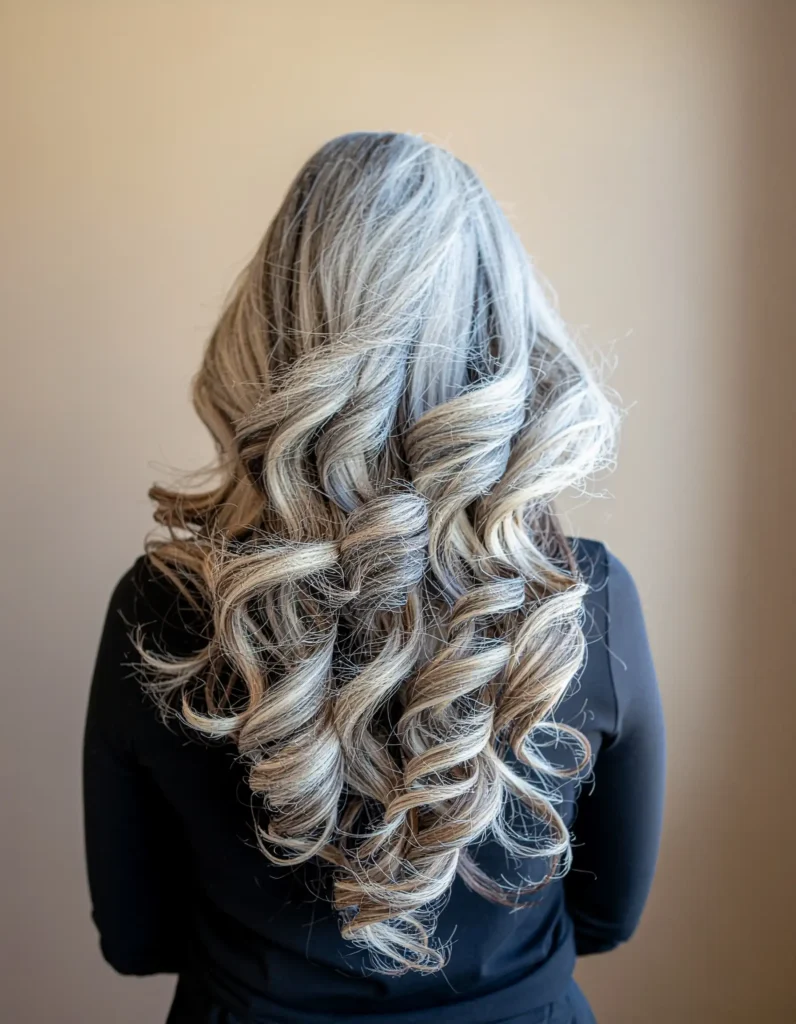 Growing Out Gray Hair With Long Layers: What Works and What Doesn't