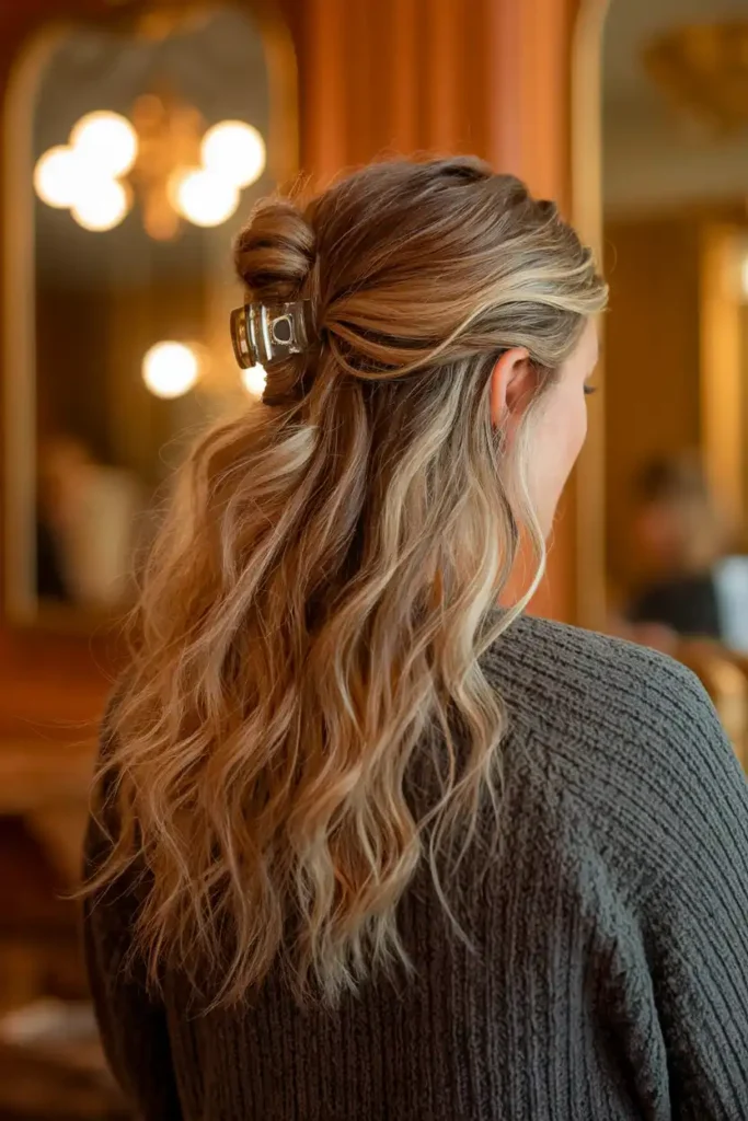 Half-Up Half-Down for Days You Want Hair Out of Your Face