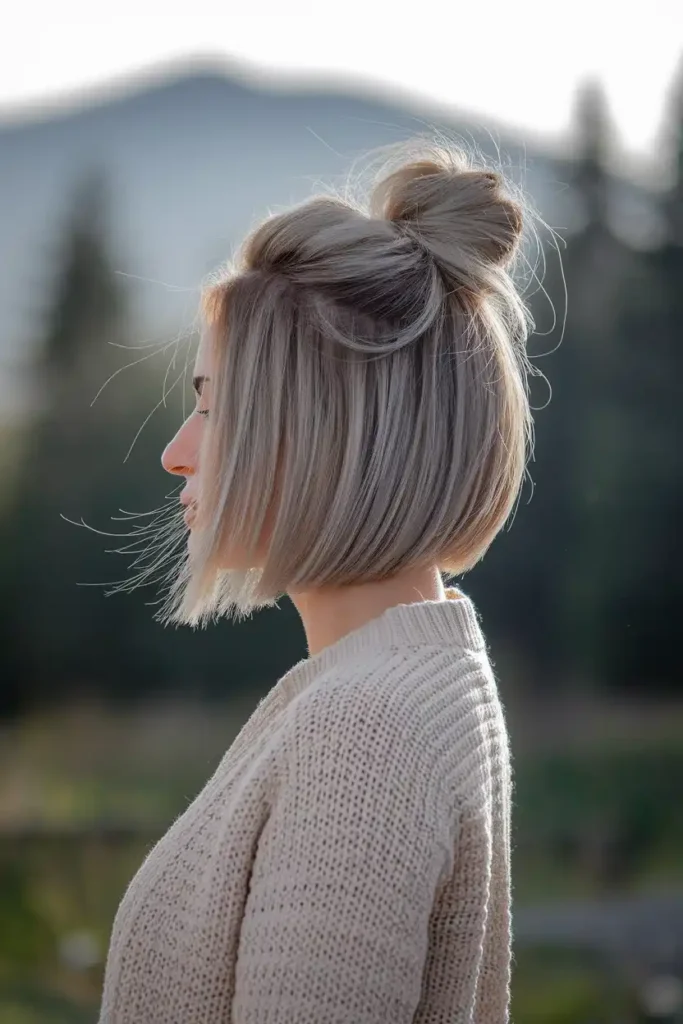 High Bun Styles That Work for Short Hair
