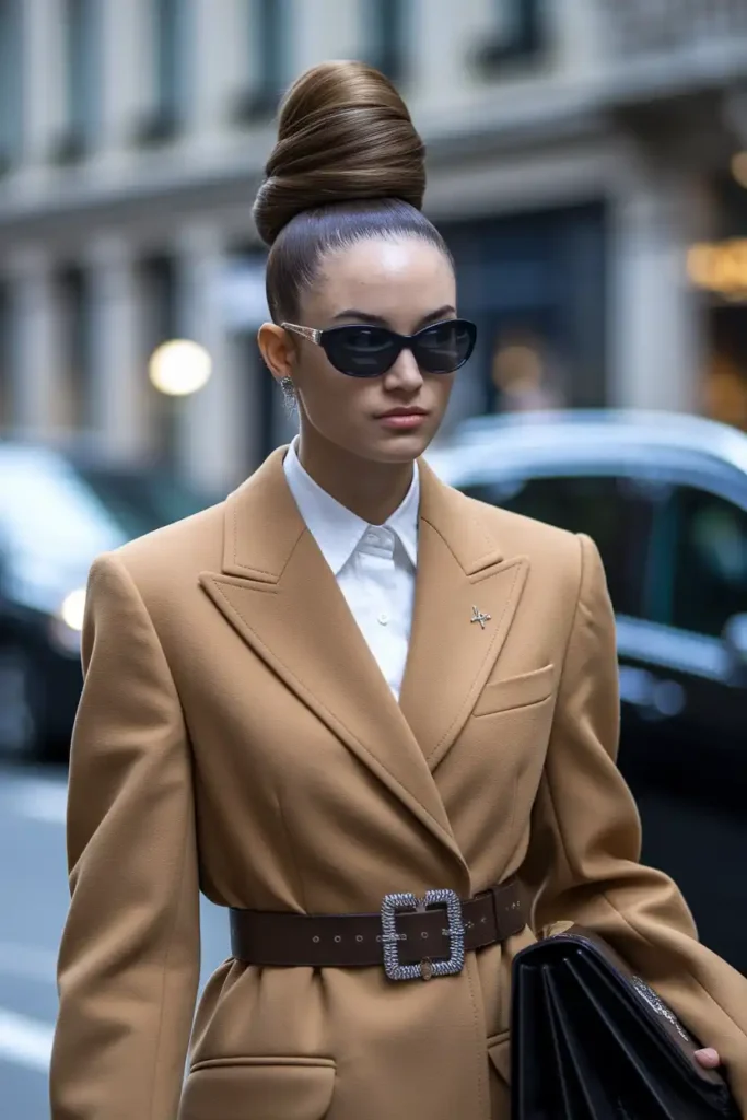 High Bun Trends Seen on Runways and Street Style
