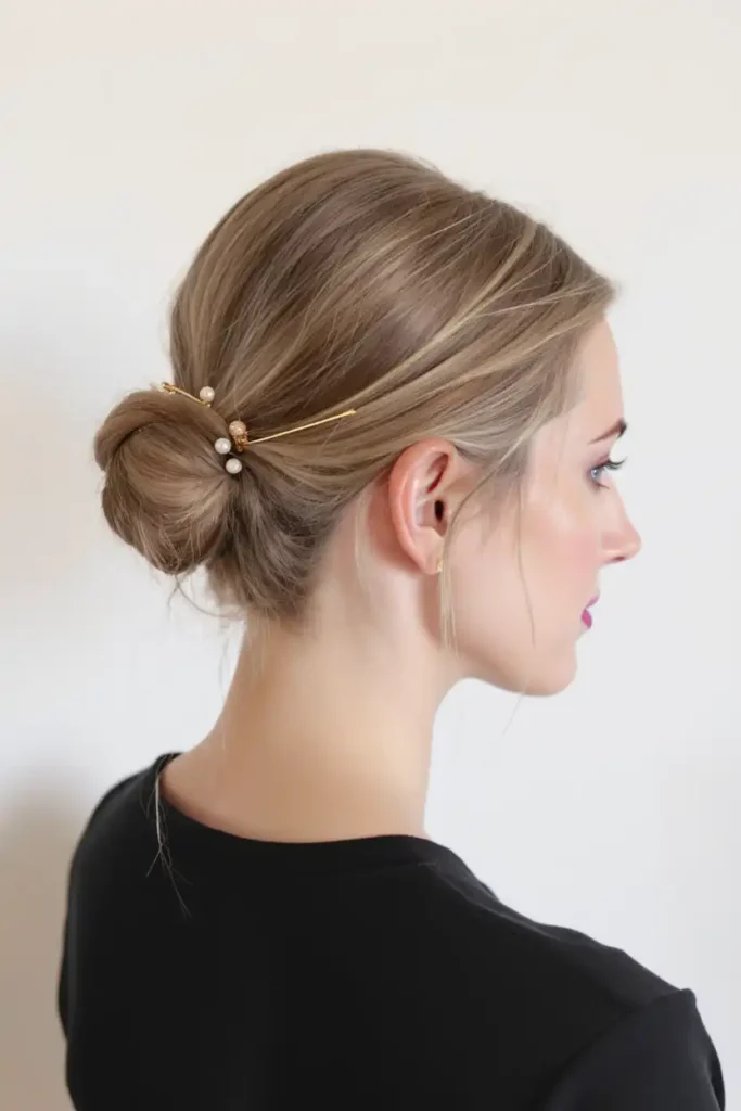 High Bun With Accessories That Upgrade the Whole Look