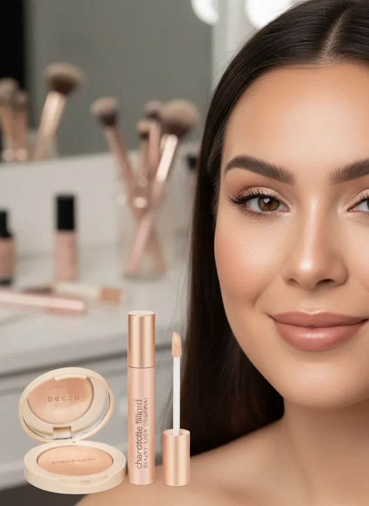 Highlighter Placement That Doesn't Widen Your Face
