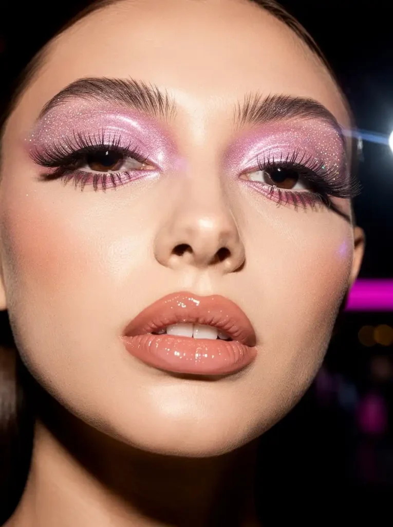 Holographic Eyeshadow for a Club Night