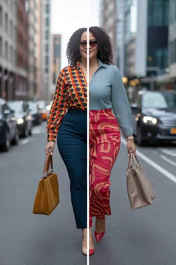How Color and Print Choices Affect Your Pear Shape Outfits