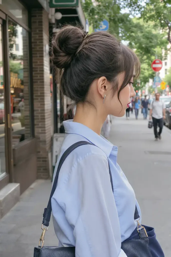 How to Keep a High Bun in Place All Day