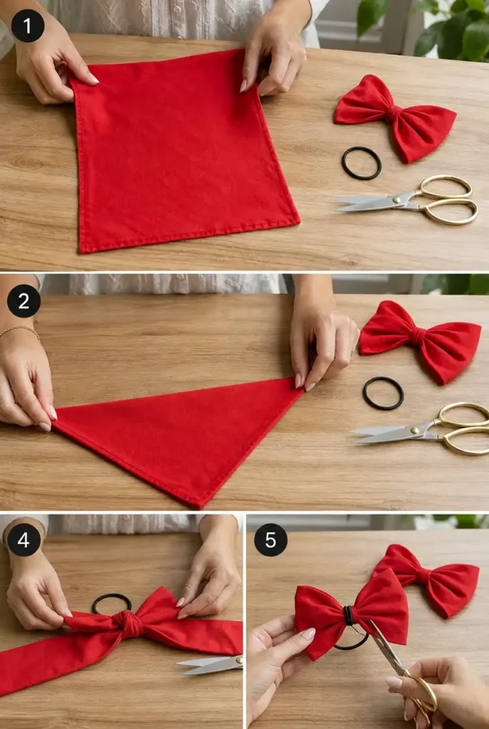 How to Make a Bandana Bow in 3 Easy Steps
