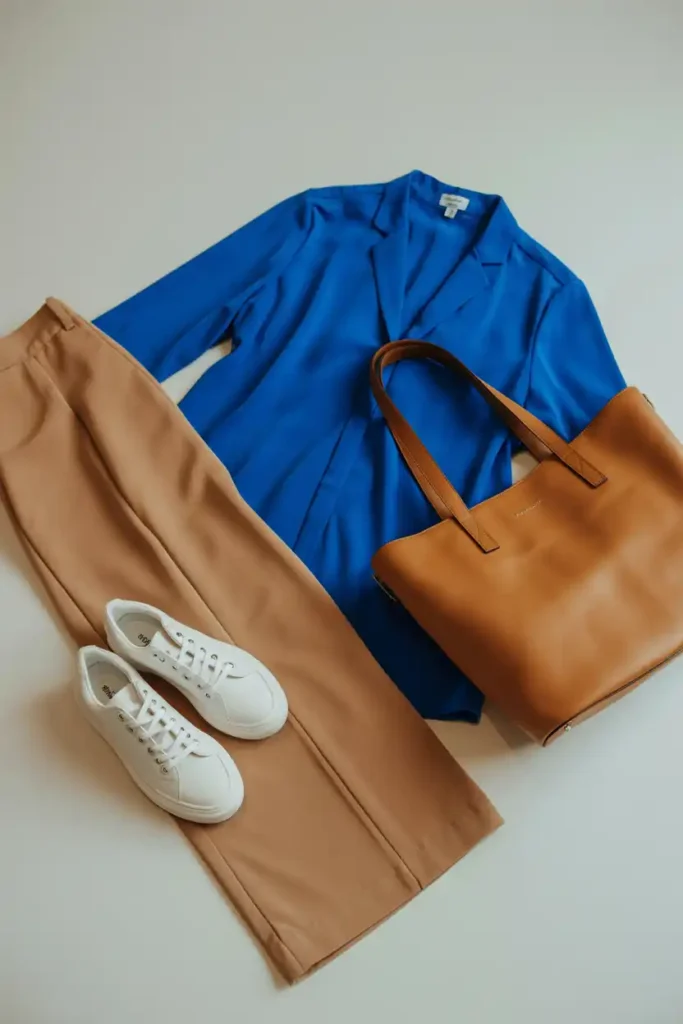 How to Style Blue With Neutrals