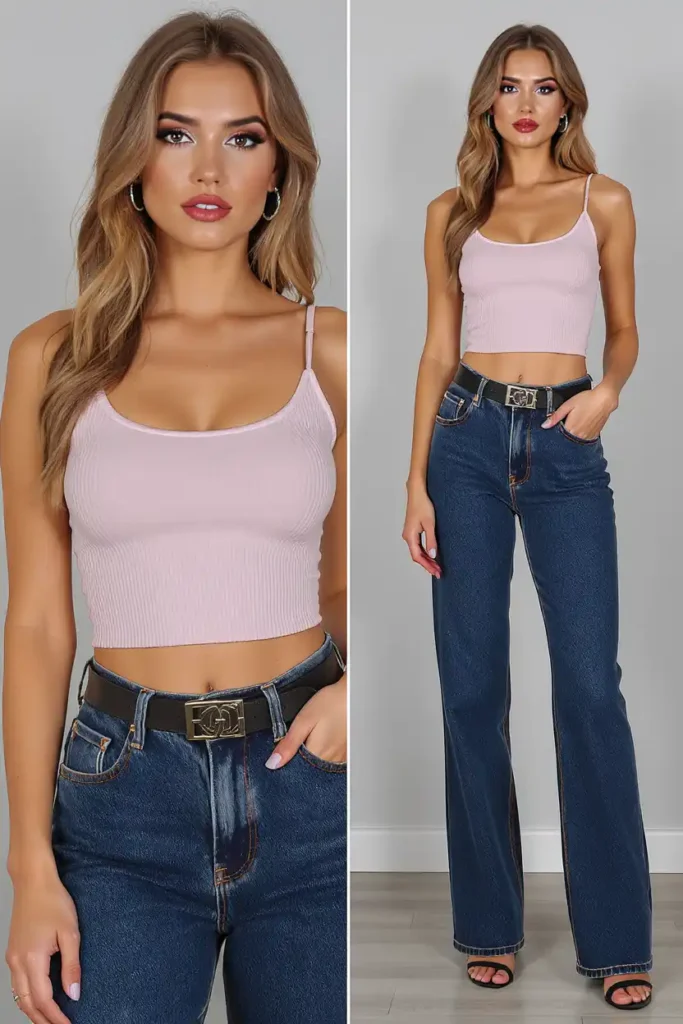 How to Style Low-Rise Jeans Without Feeling Exposed
